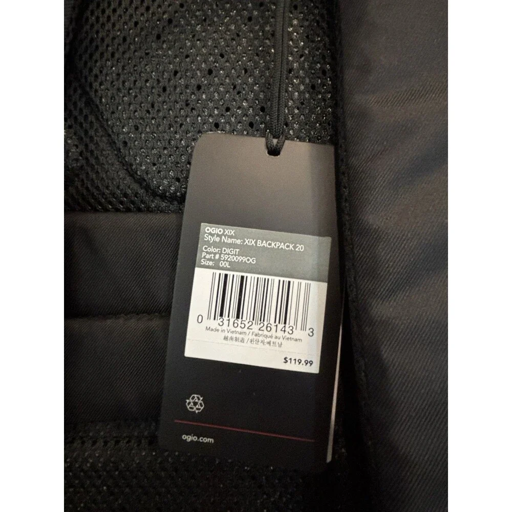 Ogio XIX‎ 20 Backpack White Creme Digital Print NWT